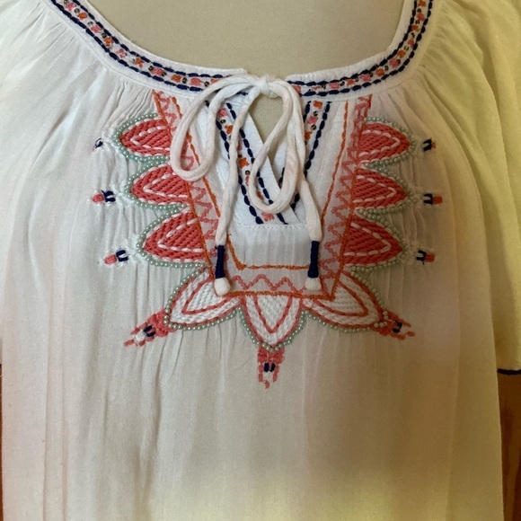 Alya embroidered & beaded peasant top - Picture 5 of 12